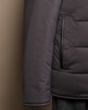 Liquirizia Panel-Padded Shearling Collared Jacket