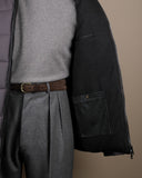 Liquirizia Panel-Padded Shearling Collared Jacket