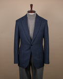 Soft Navy Woollen Flannel Sports Jacket