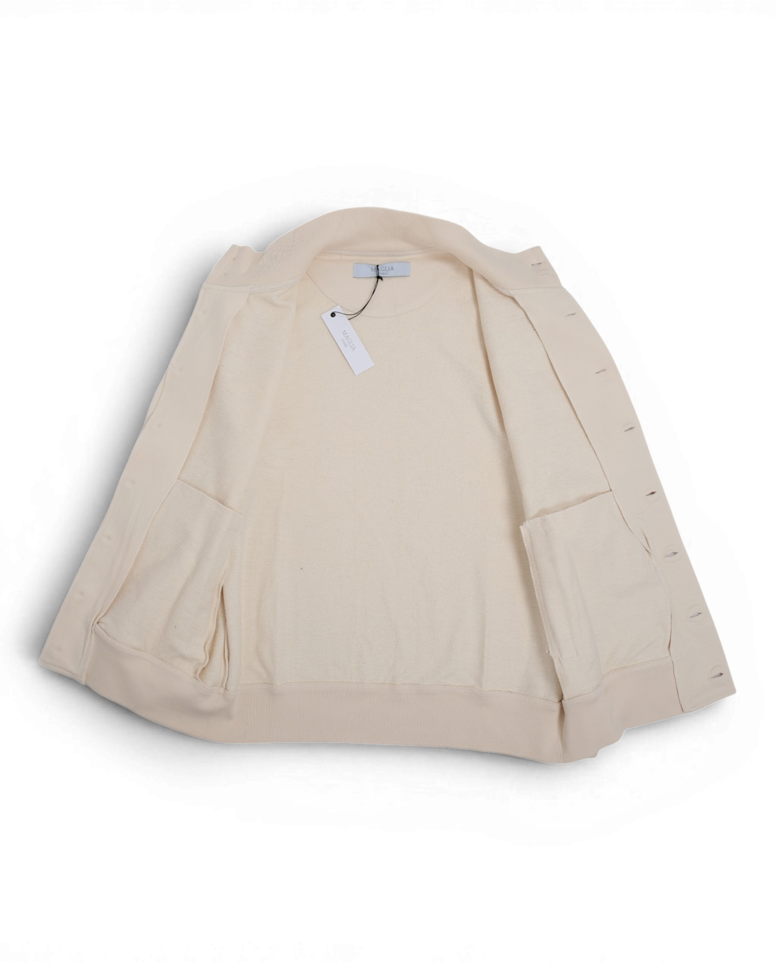 Beige Cotton Blouson Jacket