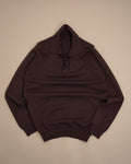 Brown Cotton Open Polo