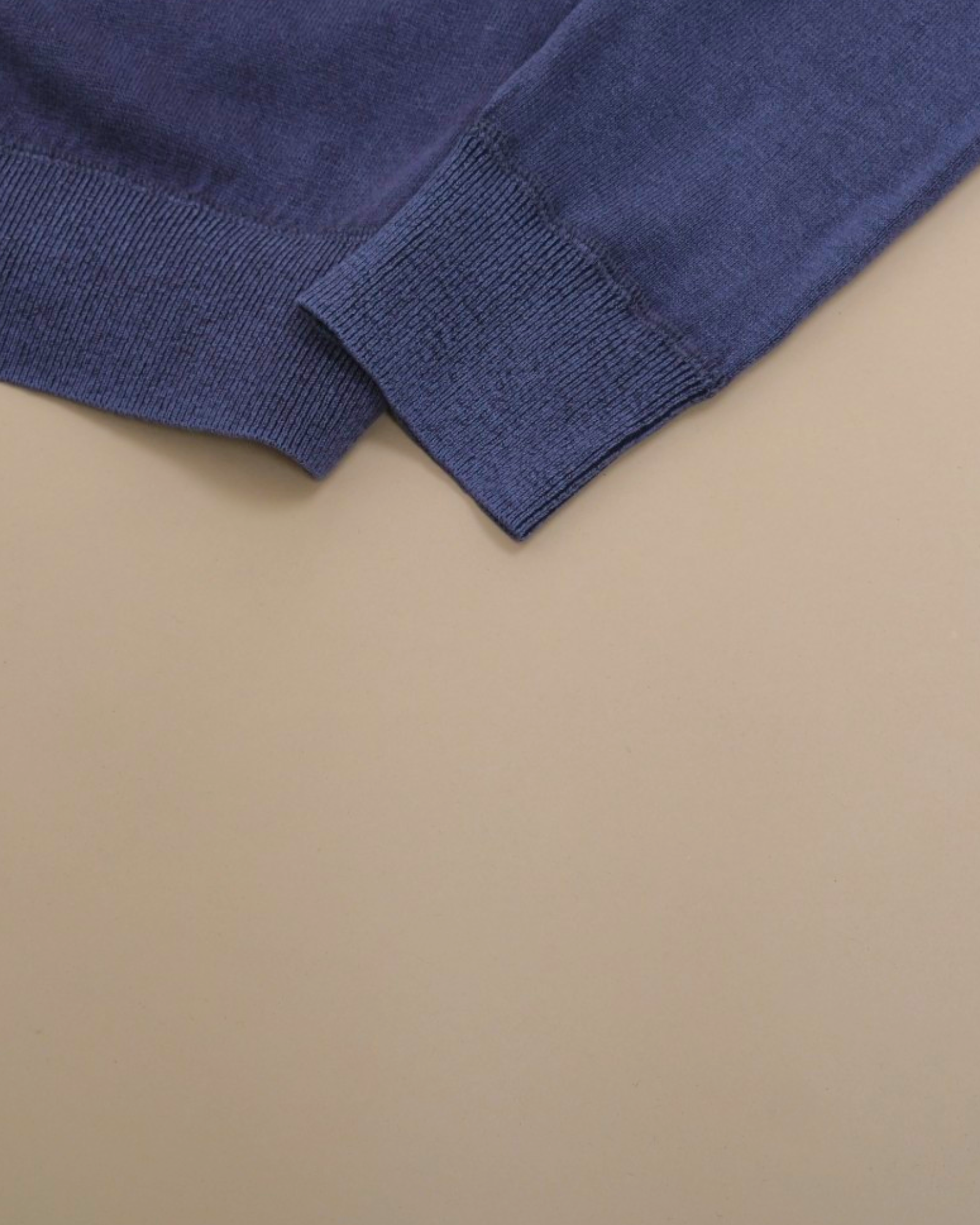Navy Stonewashed Cotton Raglan Crewneck