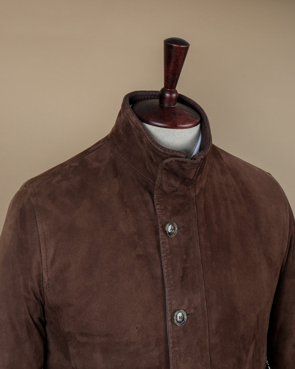Dark Brown Suede Flight Jacket
