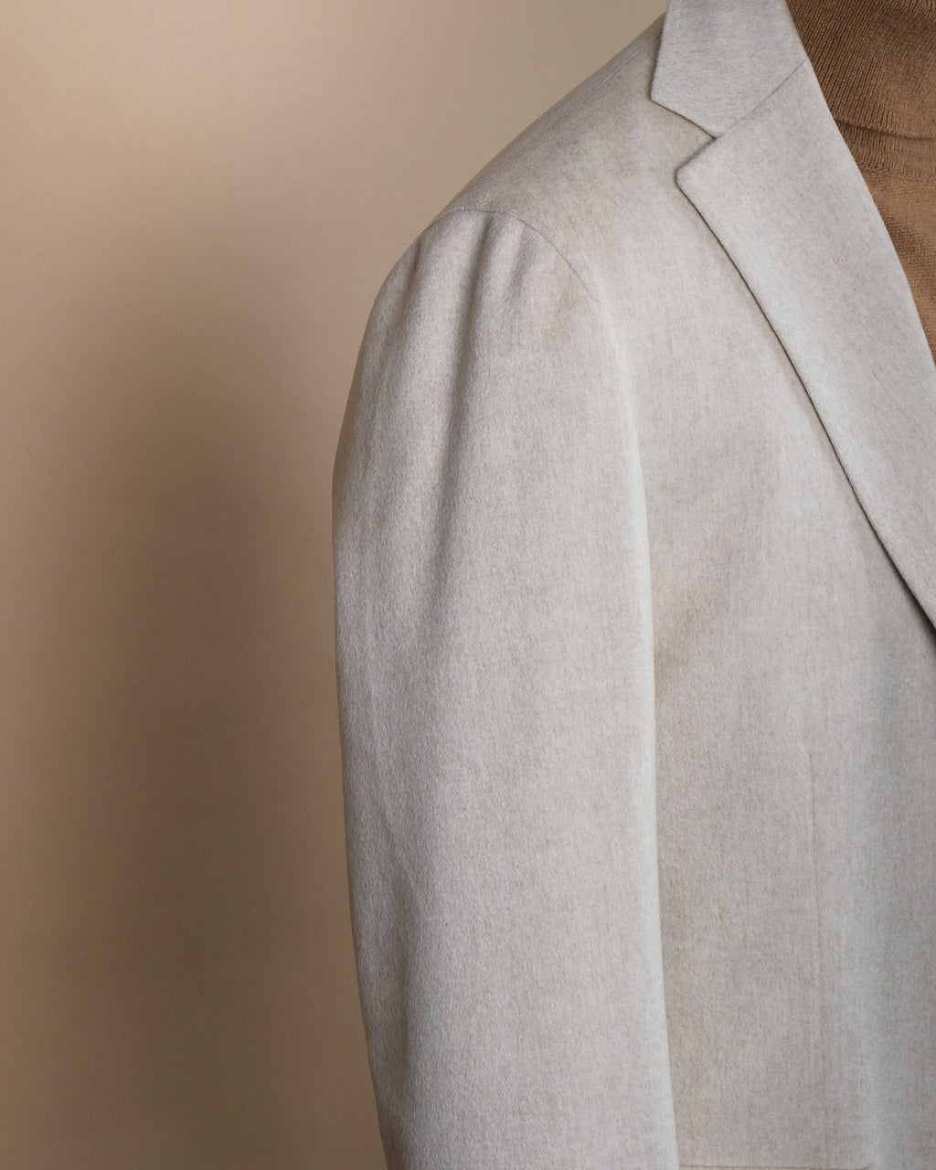 Cream Loro Piana Virgin Wool Overcoat