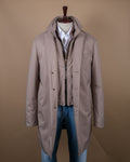 Stone Beige Padded Parka