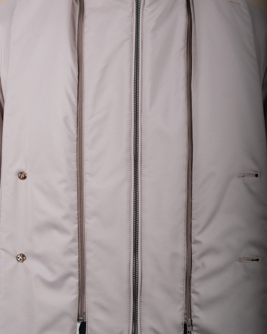 Stone Beige Padded Parka