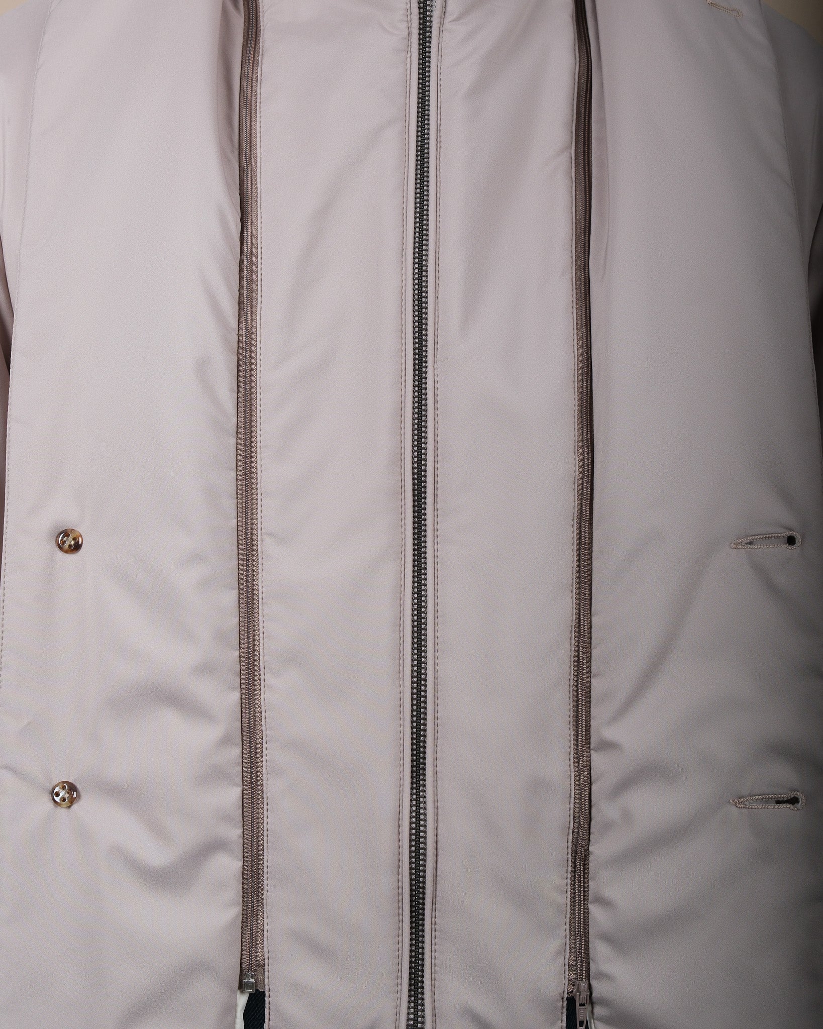Stone Beige Padded Parka