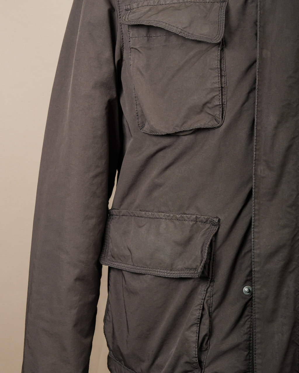 Dark Olive Nylon Lined Field Jacket