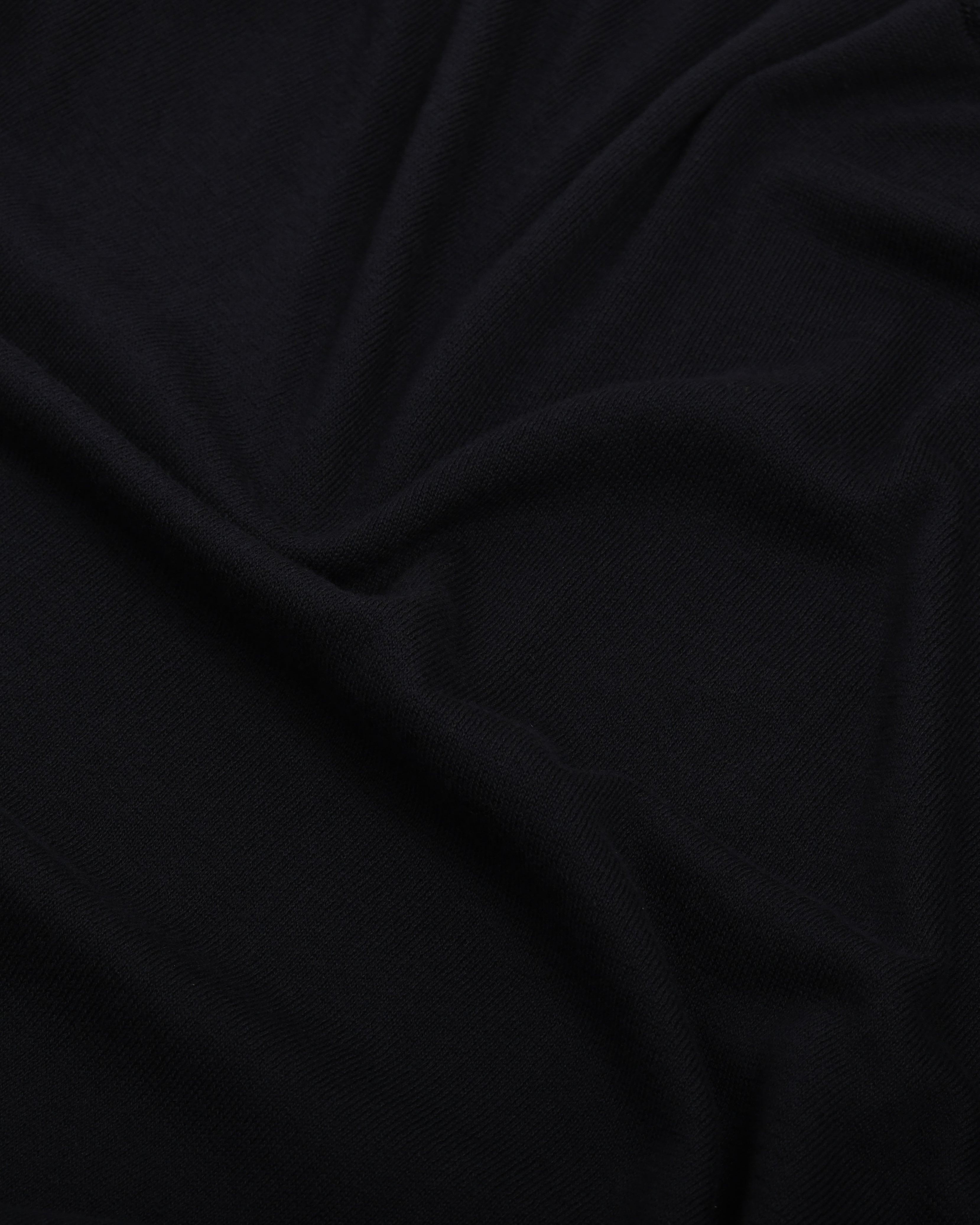 Navy Knitted T-Shirt