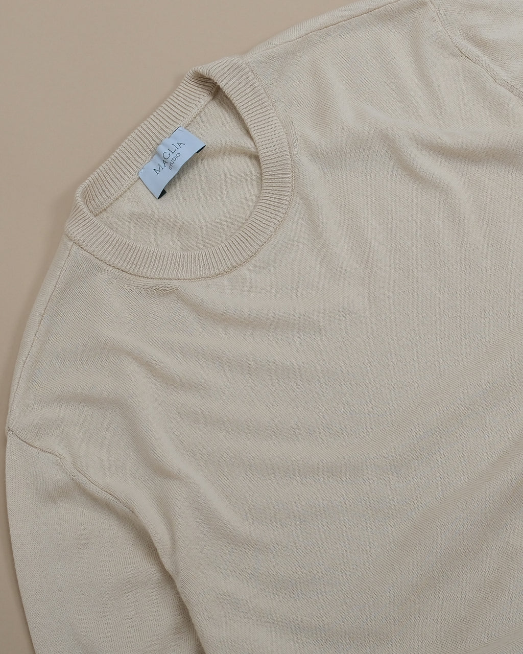 Cream Knitted T-Shirt