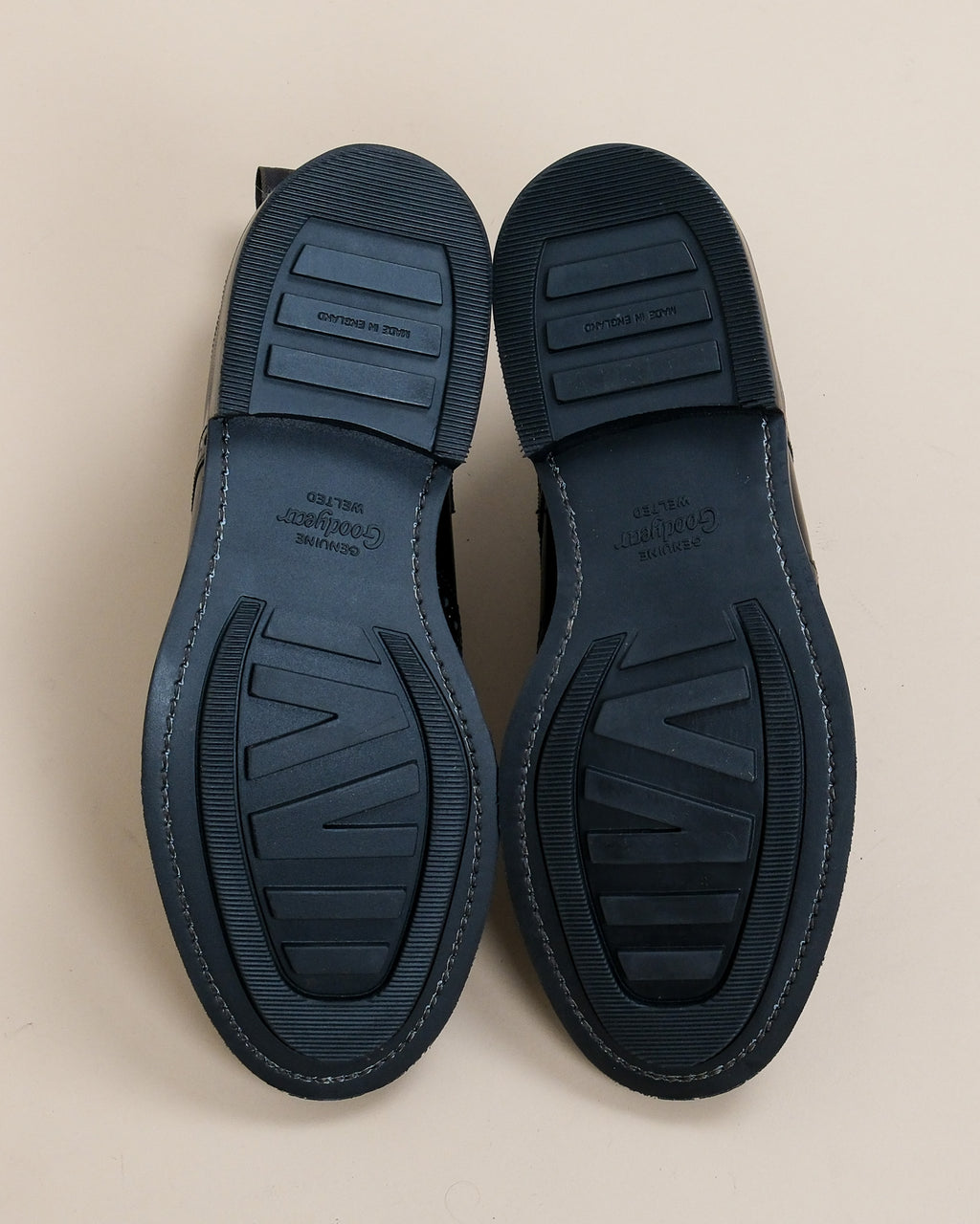 Black Leather Wing-Tip Derby Boots