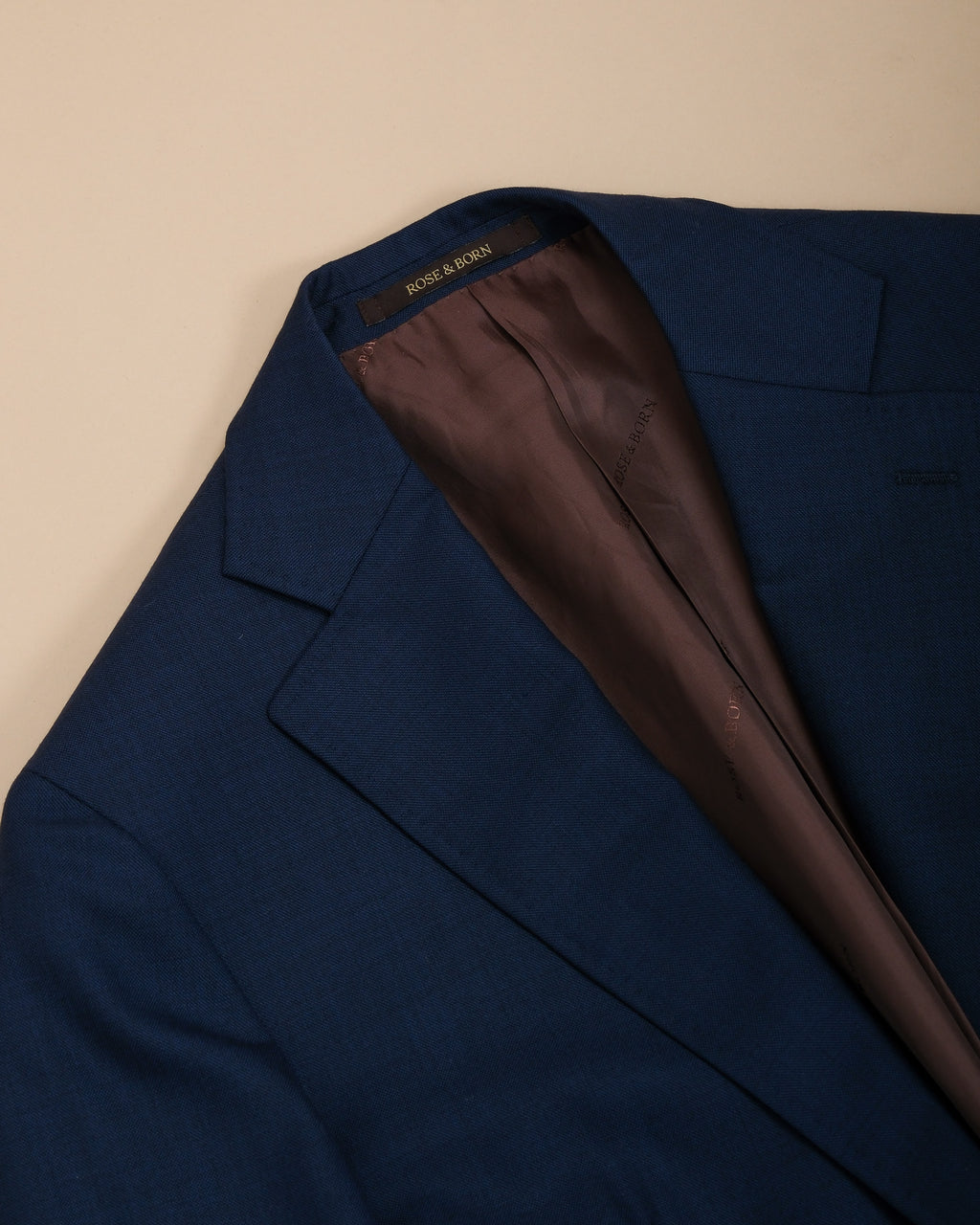 Navy Fine Worsted 2-Piece Wool Suit