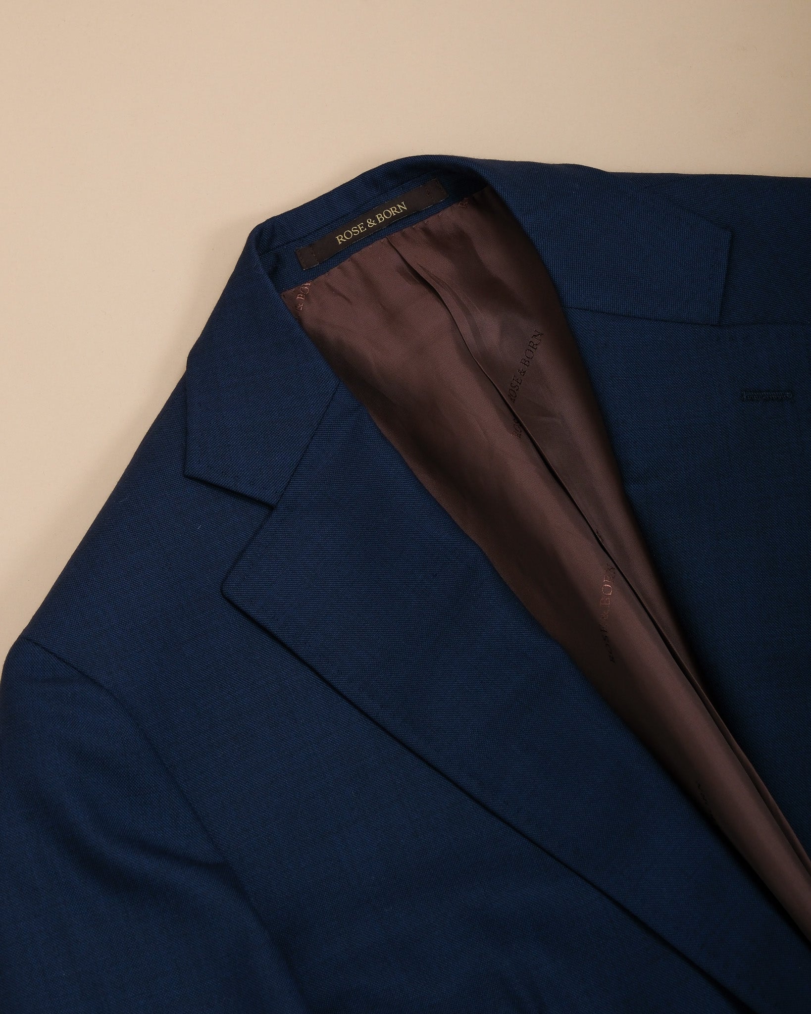 Navy Fine Worsted 2-Piece Wool Suit