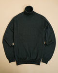 Dark Green Merino Rollneck