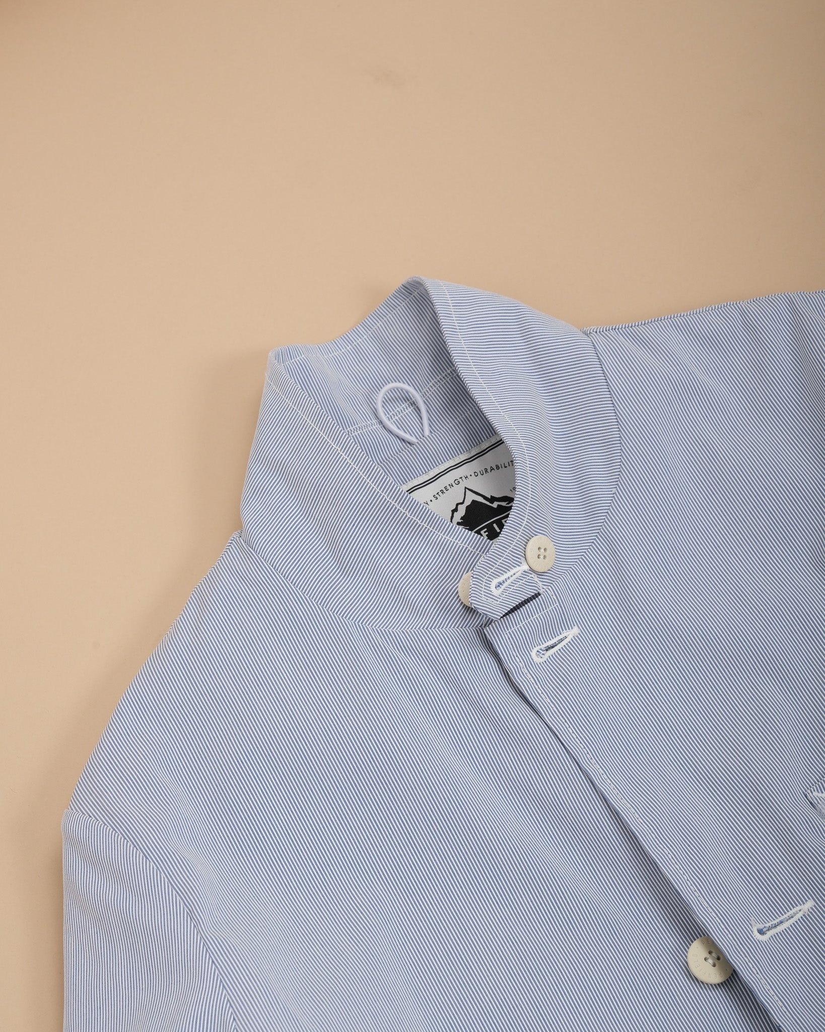 Blue/White Pinstripe Cotton Sports Jacket