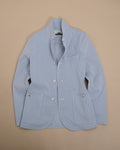 Blue/White Pinstripe Cotton Sports Jacket