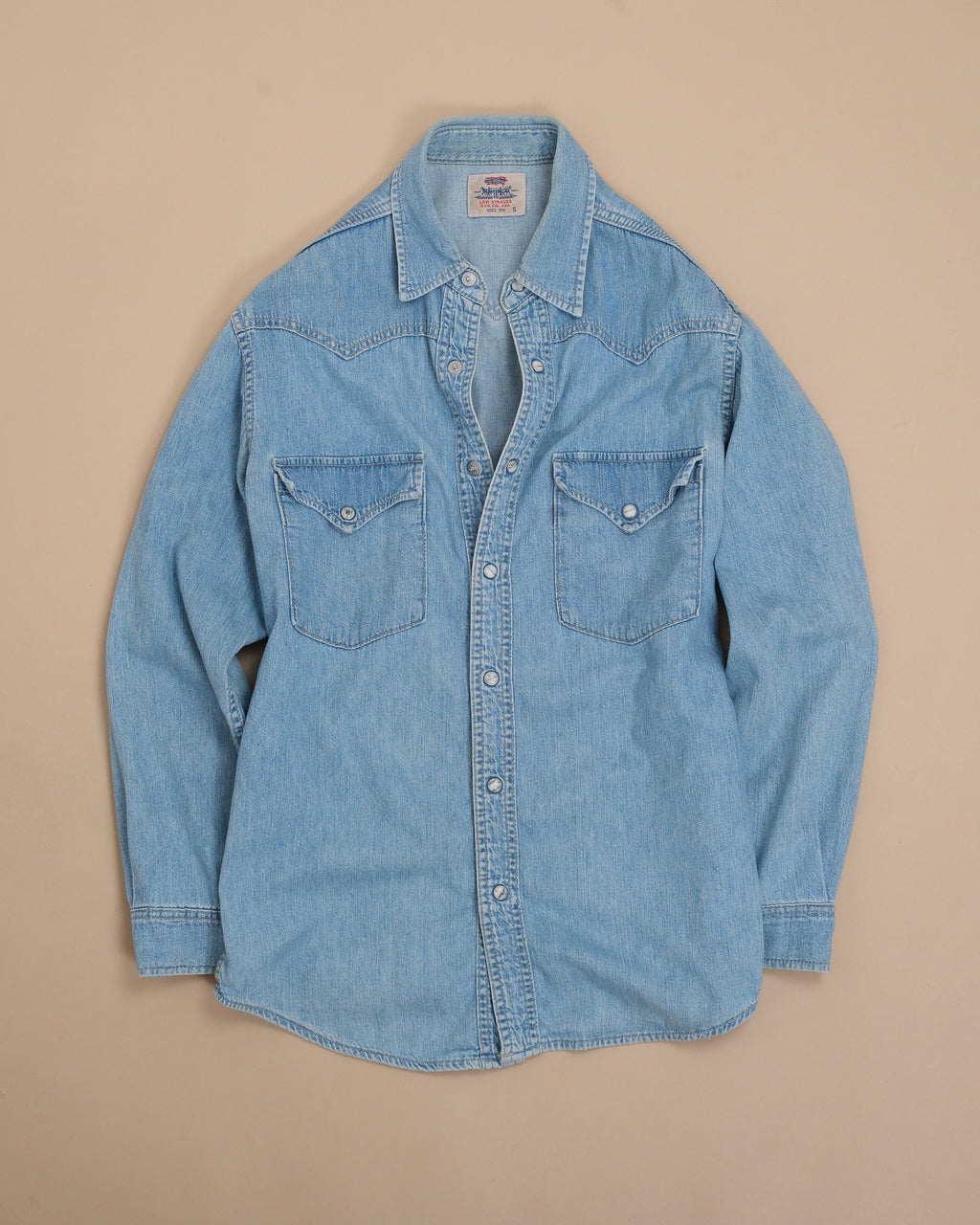 Blue Washed Denim Shirt