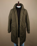 Military Green Padded Vodka Long Car Coat