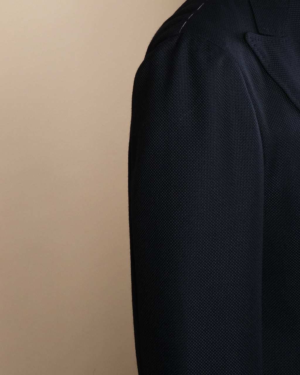 Navy Balloon Hopsack DB. Sports Jacket