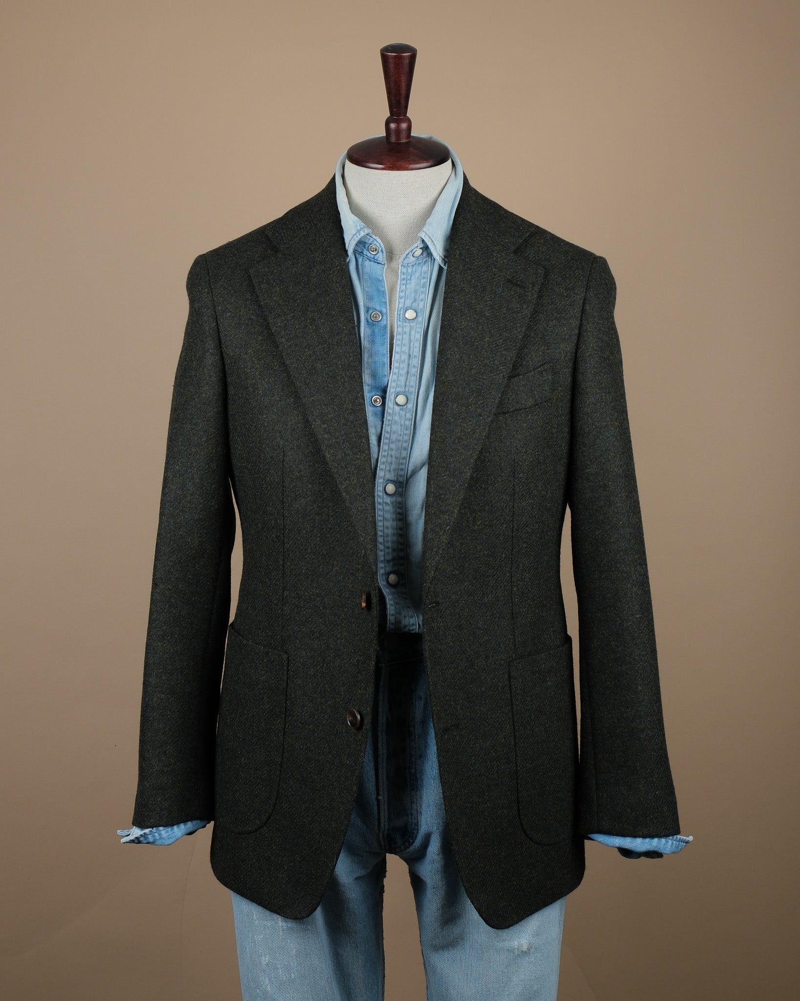 Dark Forest Moon Tweed Sports Jacket