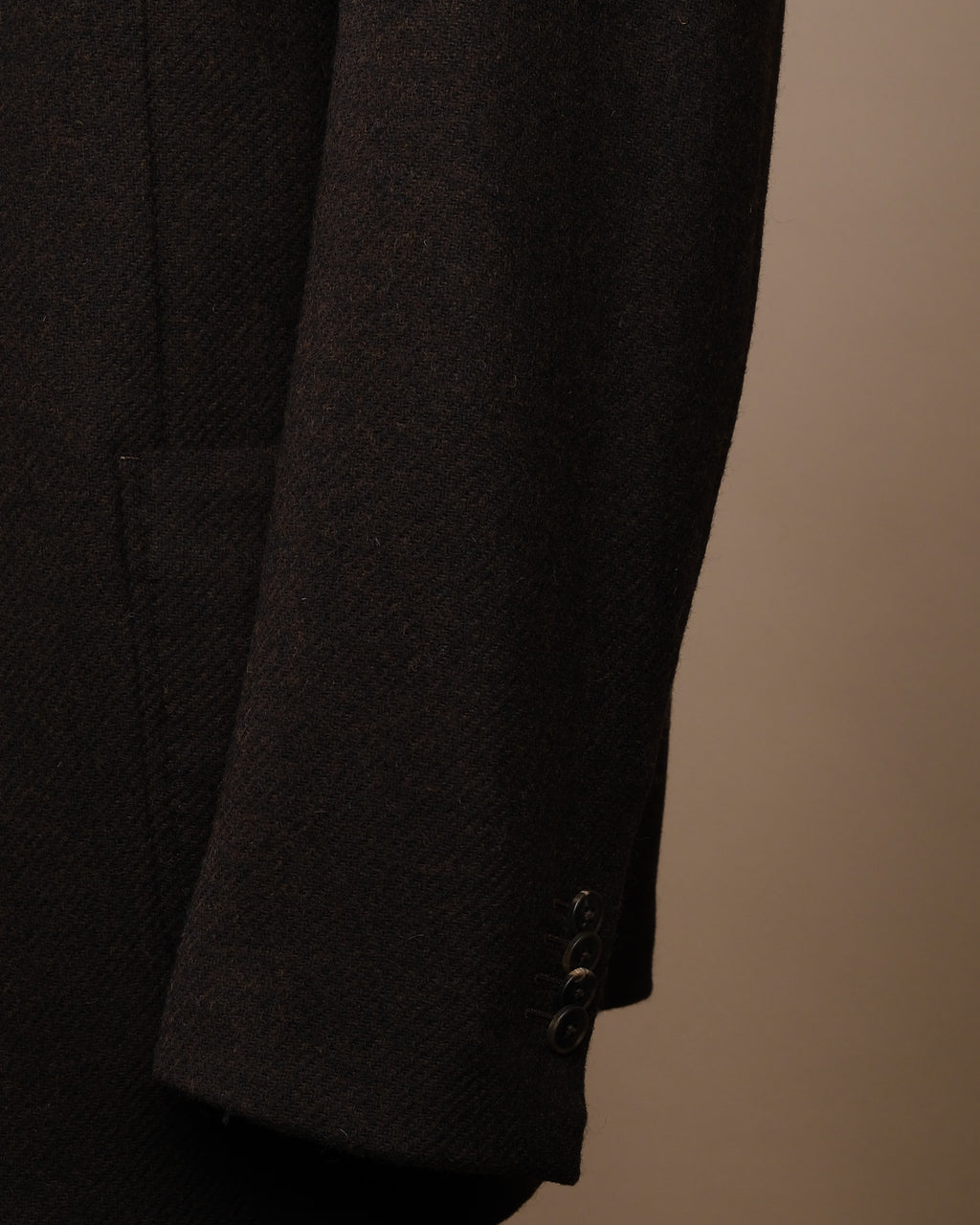 Dark Brown Moon Tweed Sports Jacket
