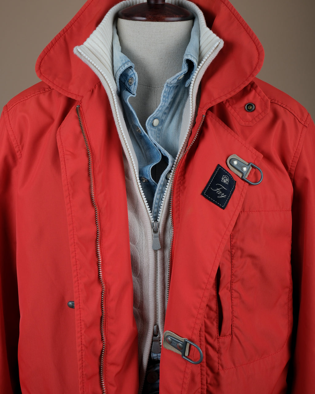 Sunburned Red Fireman's Clasp Jacket