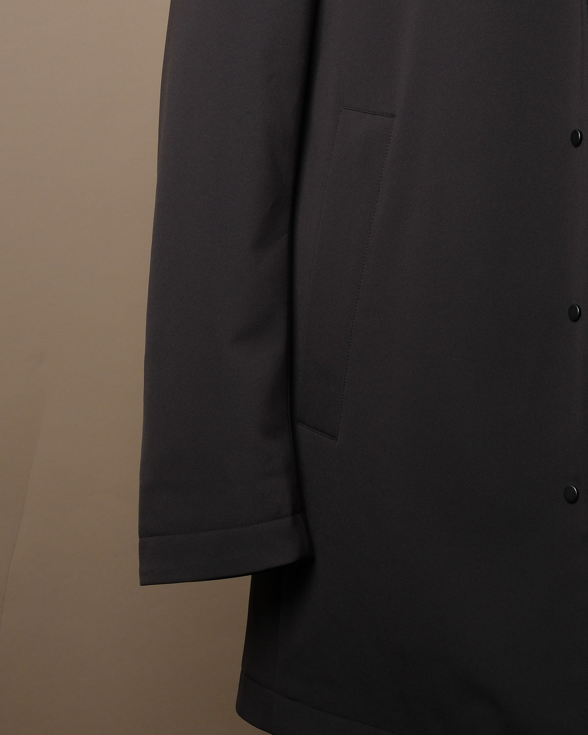 Dark Green Aero Twill Down Padded Car Coat