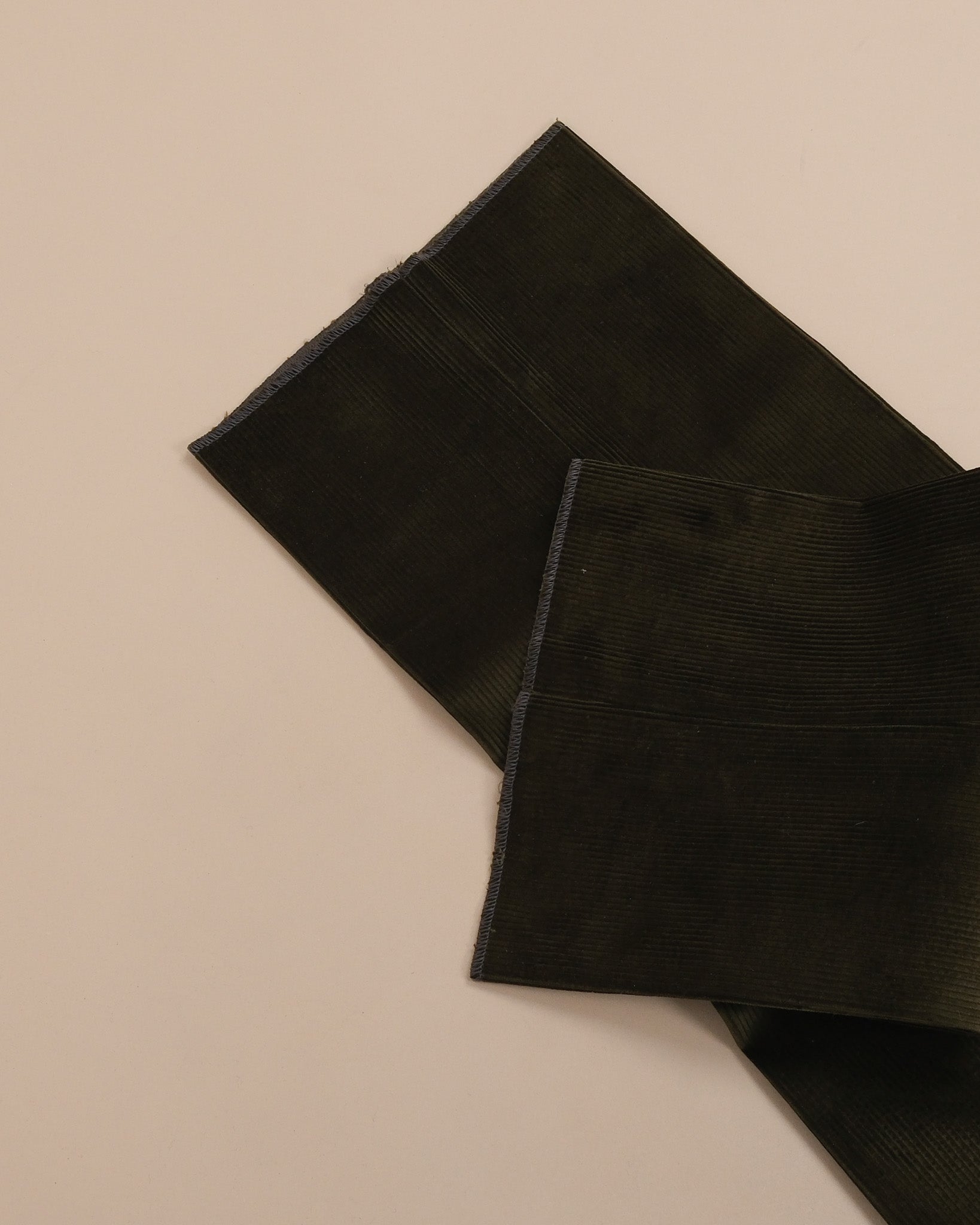 Dark Forest Coruroy High-Rise Pleated Trousers
