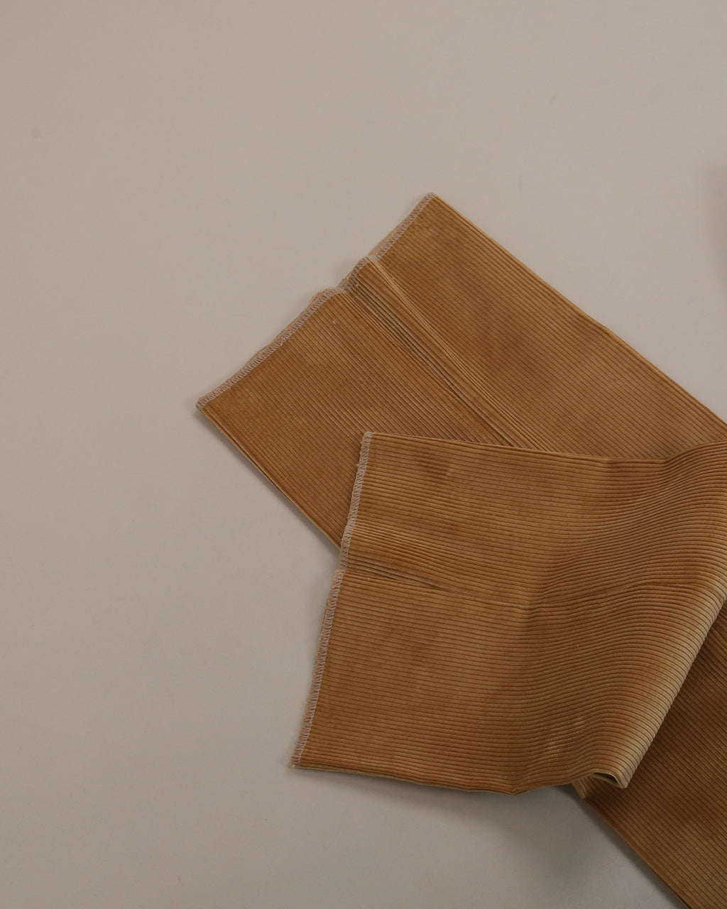 Tawny Corduroy High-Rise Pleated Trousers