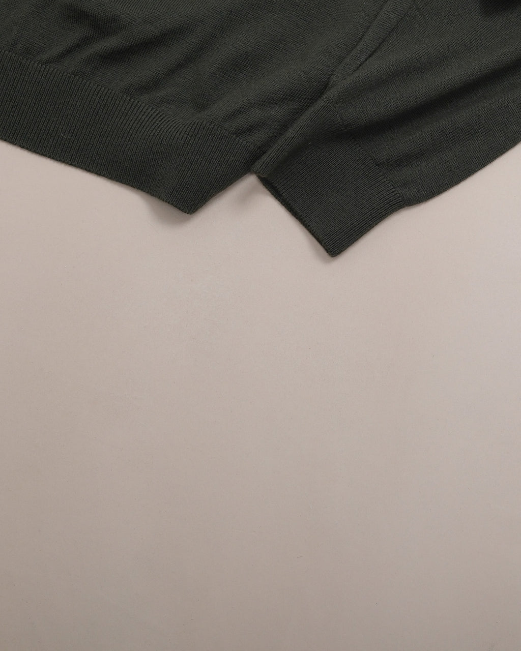 Dark Olive 12g Merino Wool Mock Neck