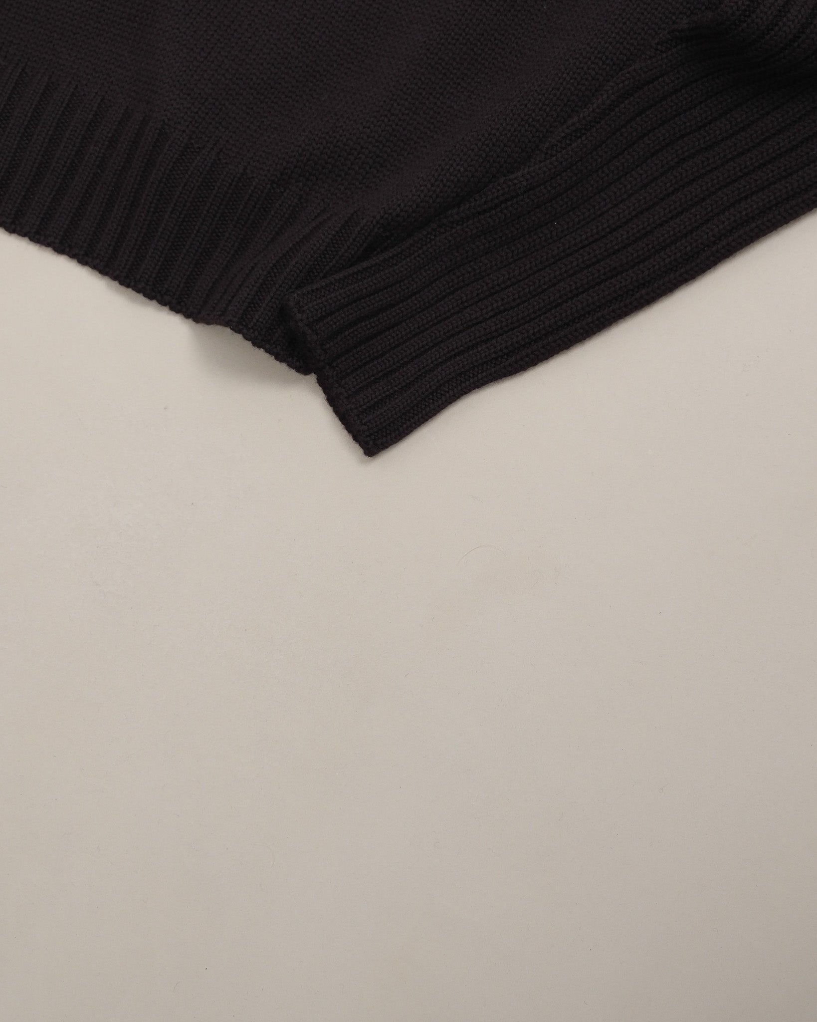 Dark Brown Rain Wool Rollneck