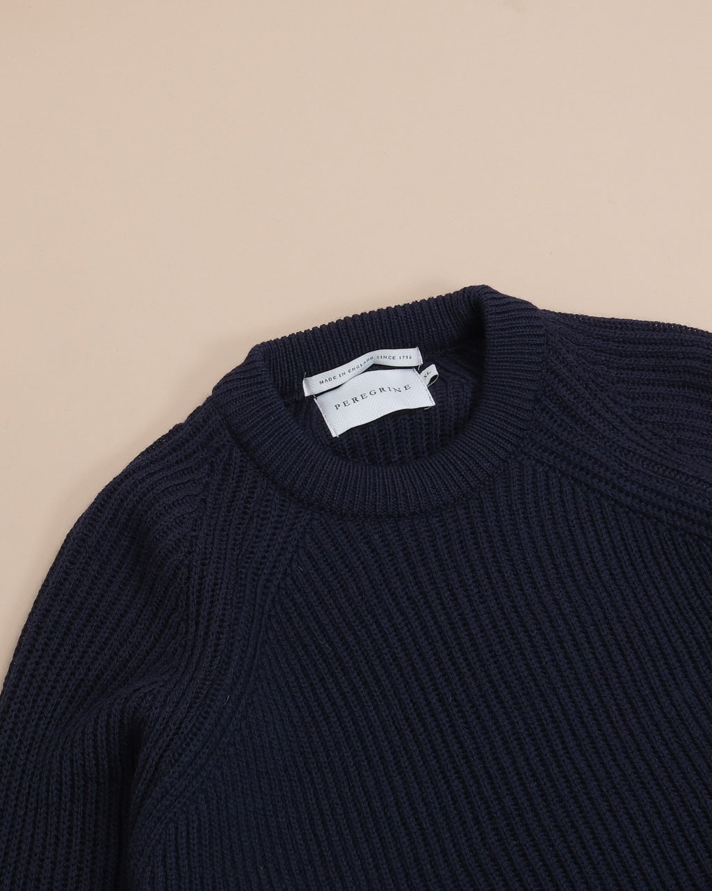 Navy Heavy Merino Ford Raglan Sweater