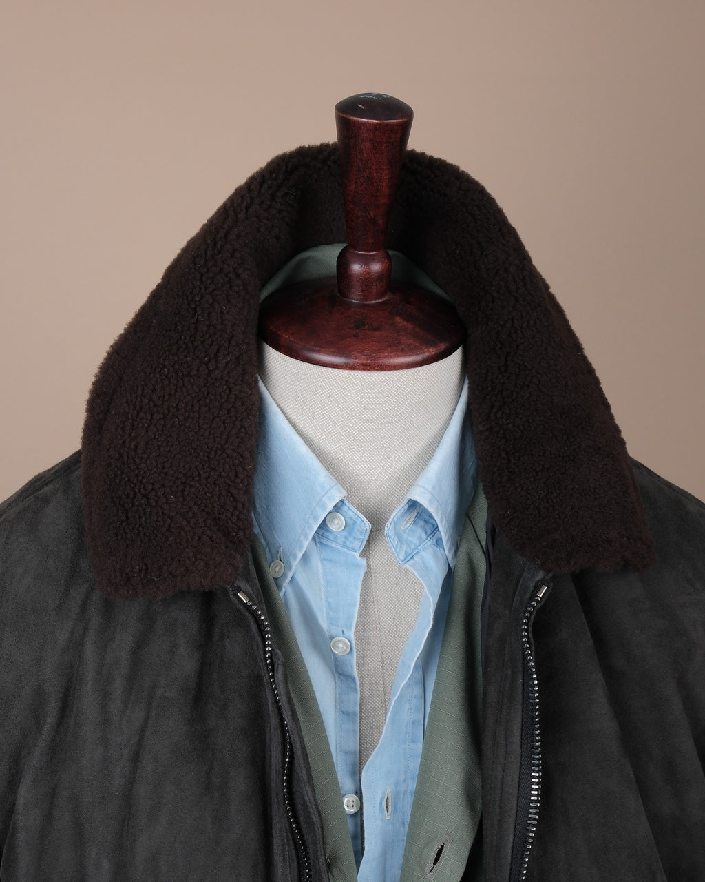 Liquirizia Goat Suede Flight Jacket