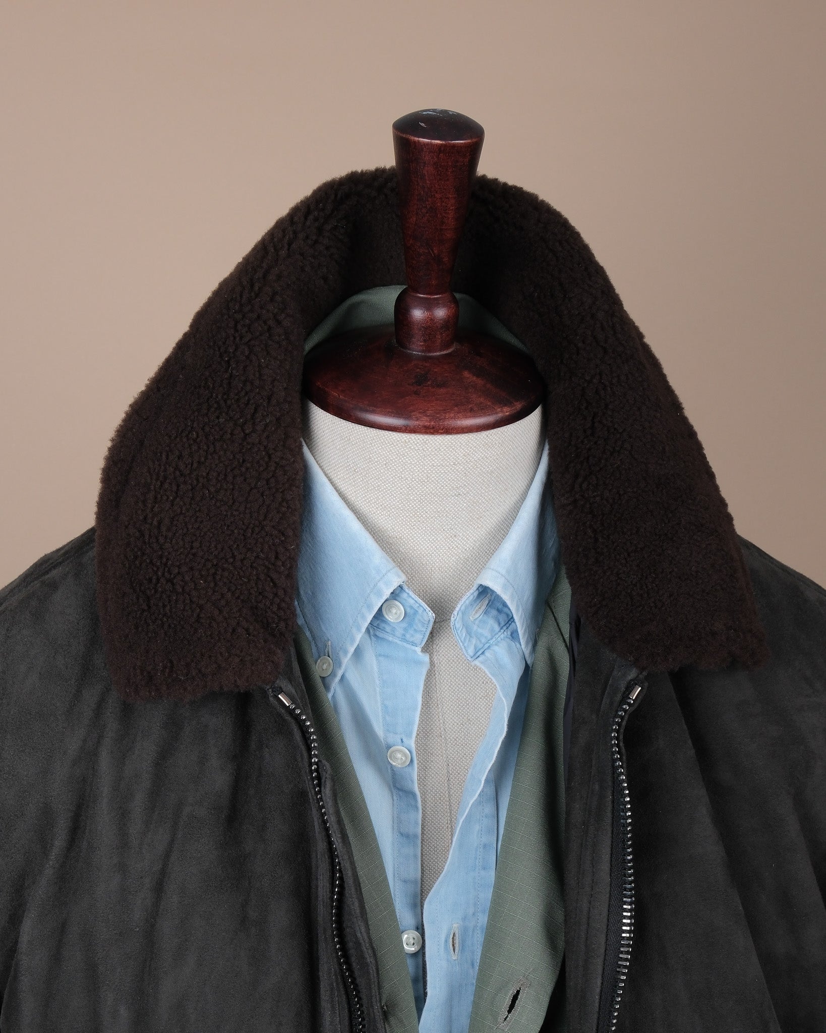 Liquirizia Goat Suede Flight Jacket