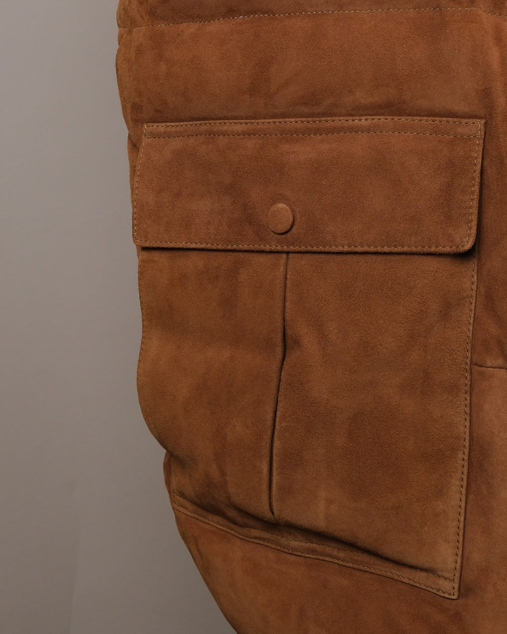 Sandal Goat Suede Shearling Puffer Gilet