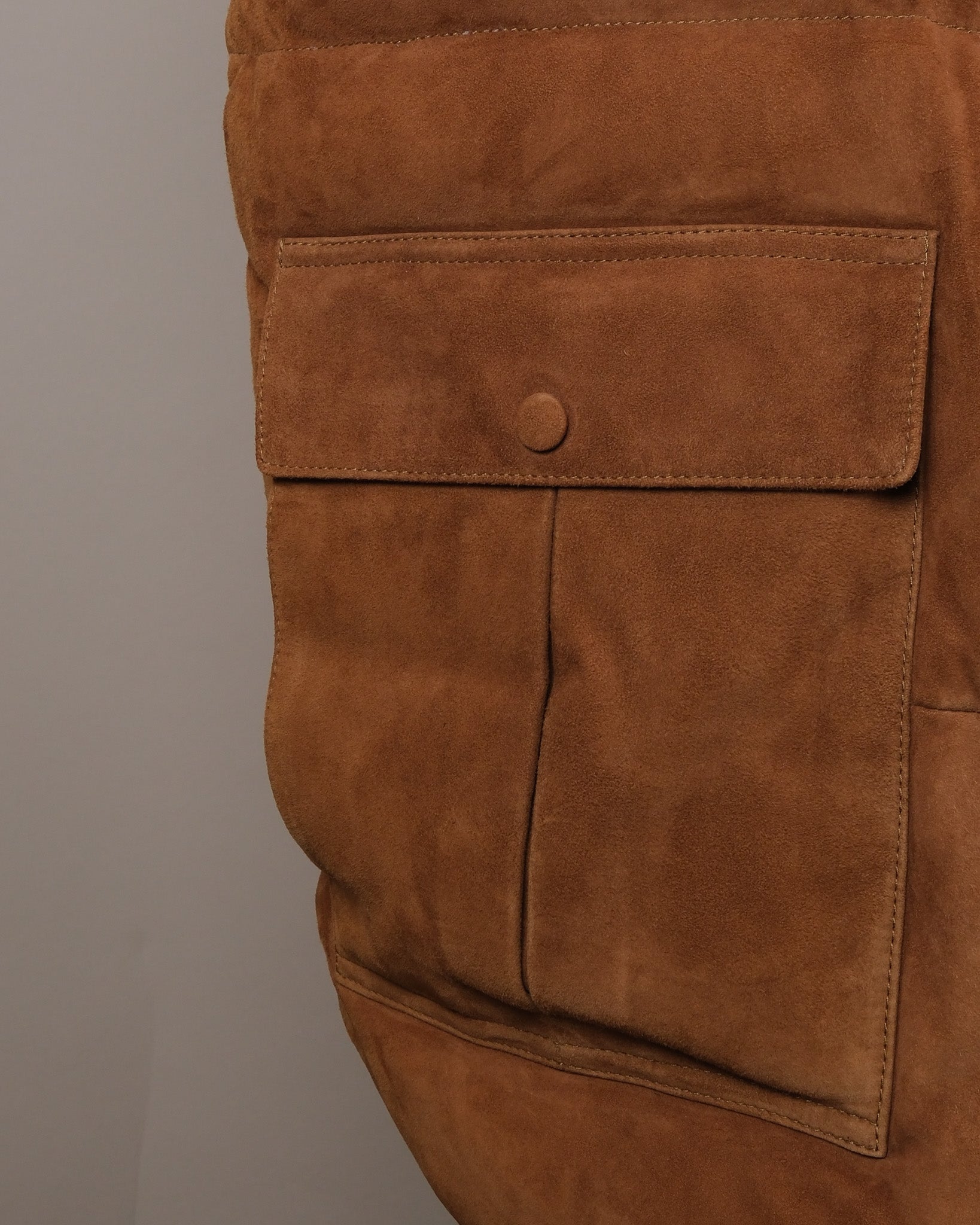 Sandal Goat Suede Shearling Puffer Gilet