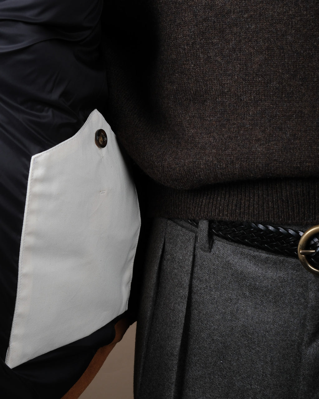 Sandal Goat Suede Shearling Puffer Gilet