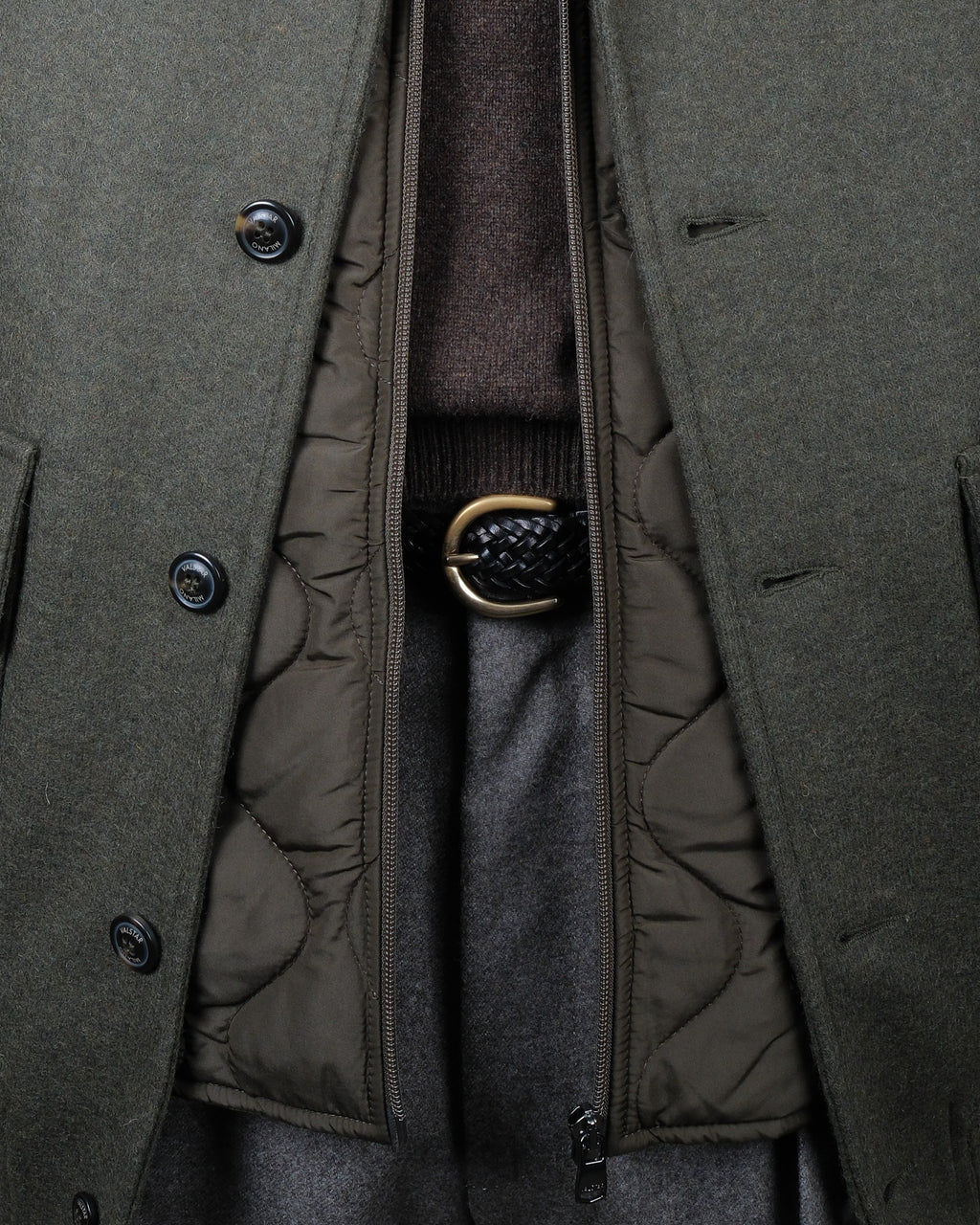 Dark Military Jersey Felt Valstarino