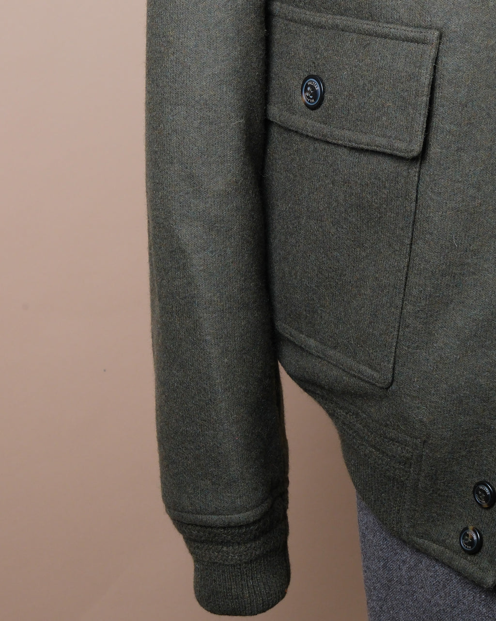Dark Military Jersey Felt Valstarino