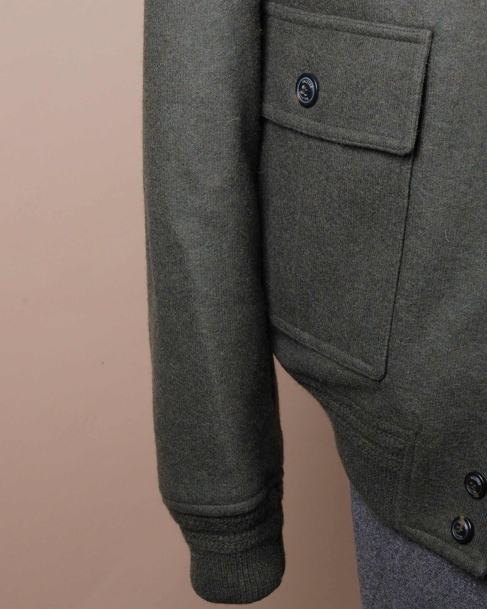 Dark Military Jersey Felt Valstarino