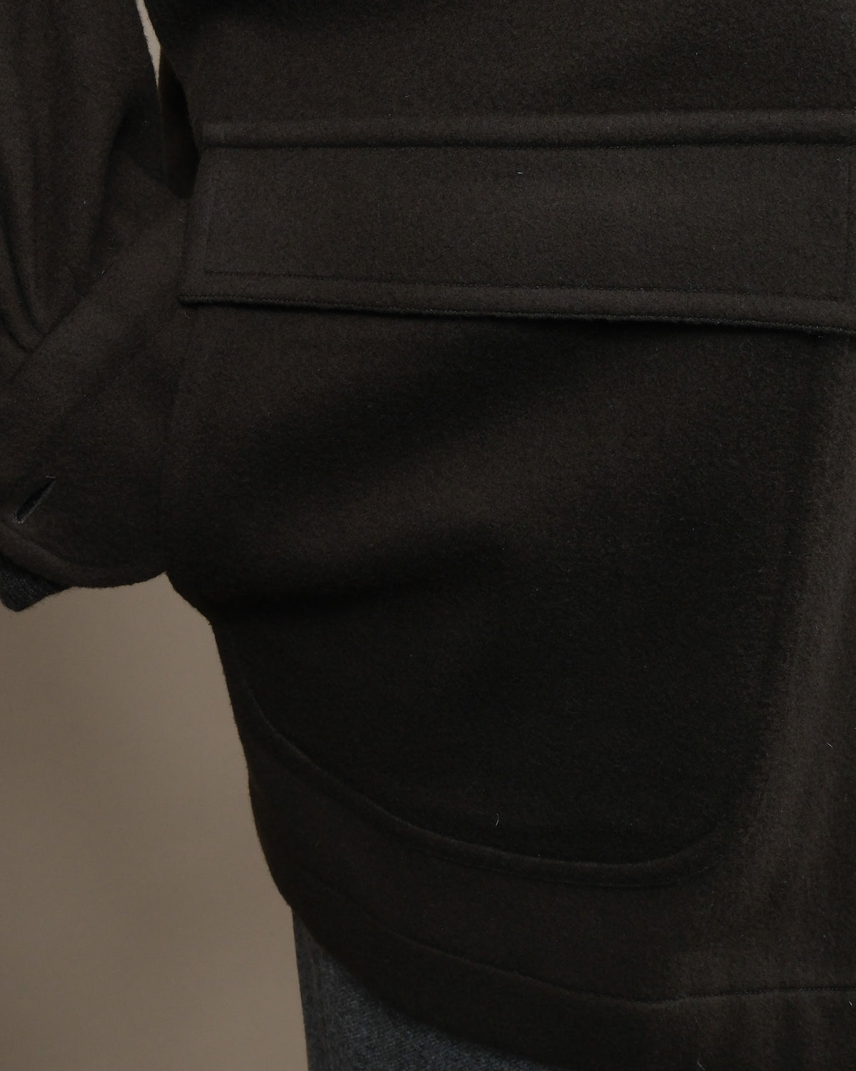 Chocolate Brown Virgin Wool/Cashmere Overshirt