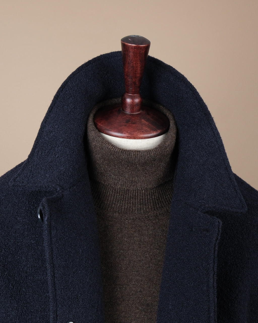 Navy Boiled Wool Work Jacket