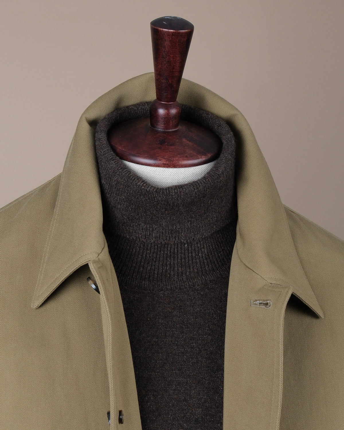 Pale Olive Cotton Twill Flight Jacket