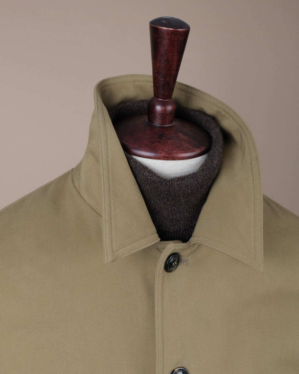 Pale Olive Cotton Twill Flight Jacket
