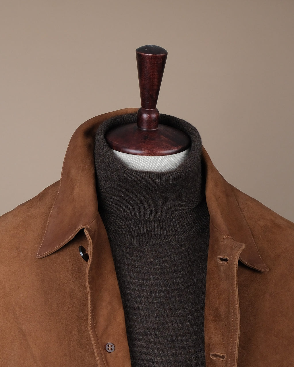 Brown Goat Suede Flight Jacket