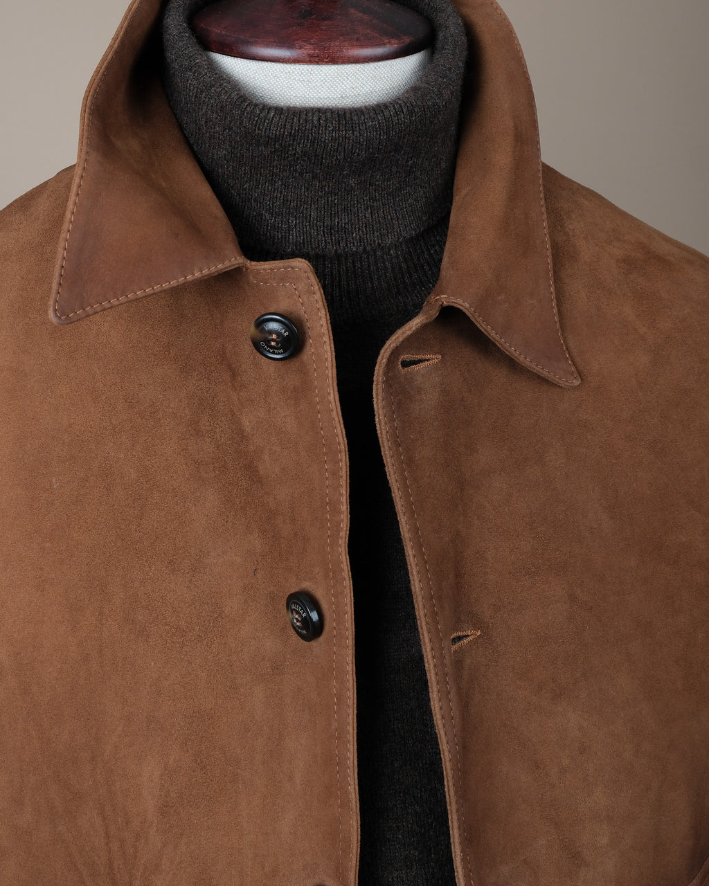Brown Goat Suede Flight Jacket