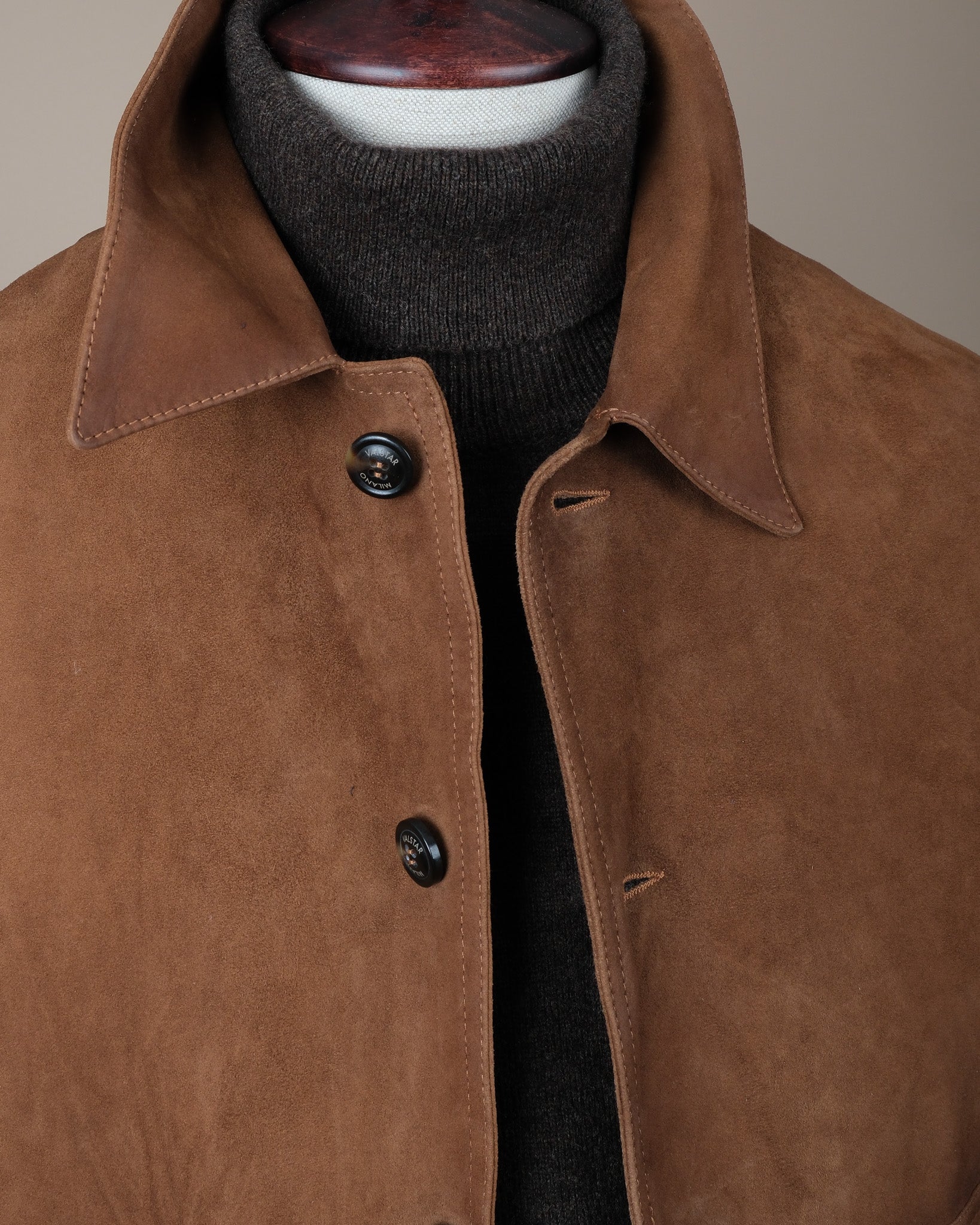 Brown Goat Suede Flight Jacket