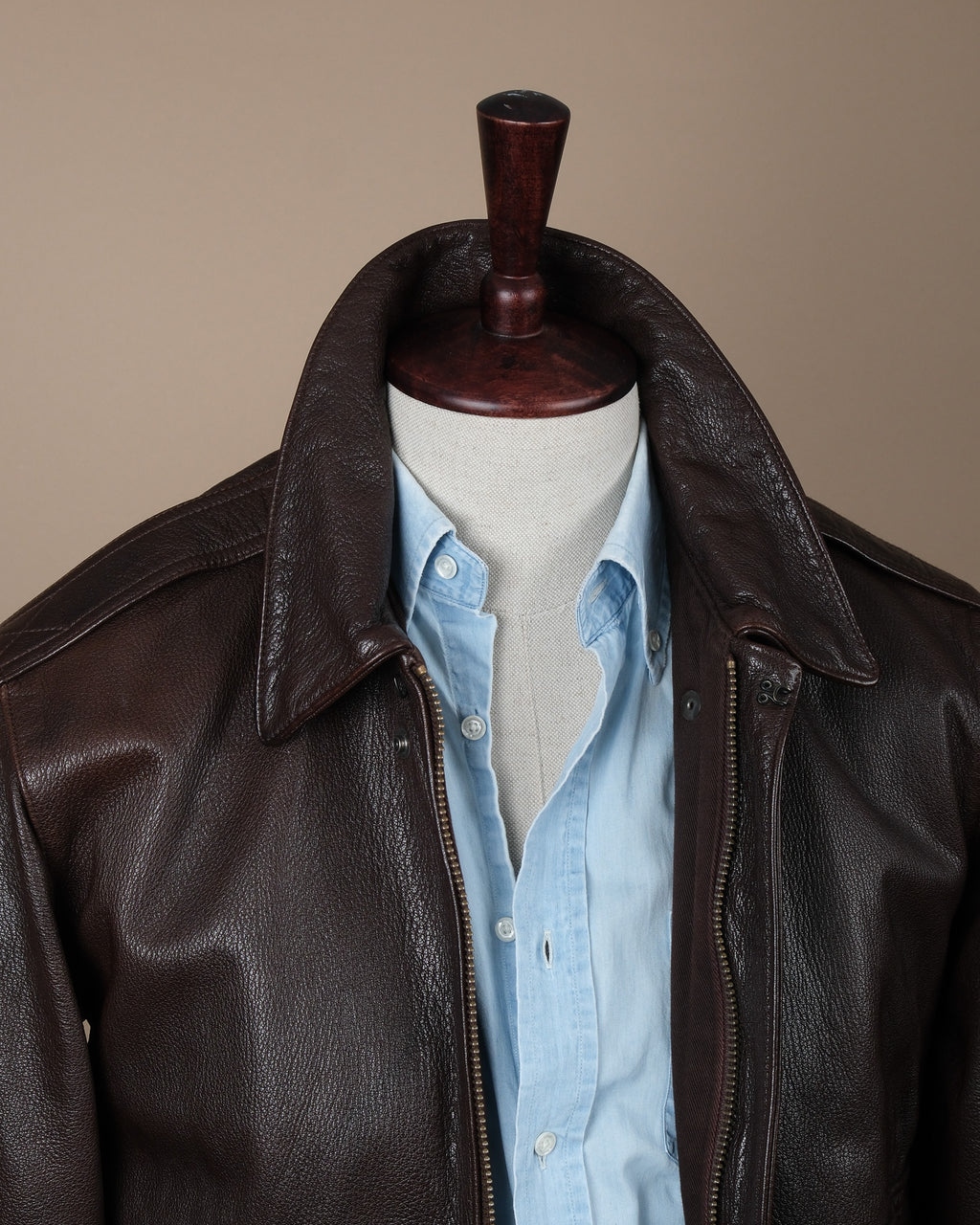 Goat Leather A-2 Flight Jacket