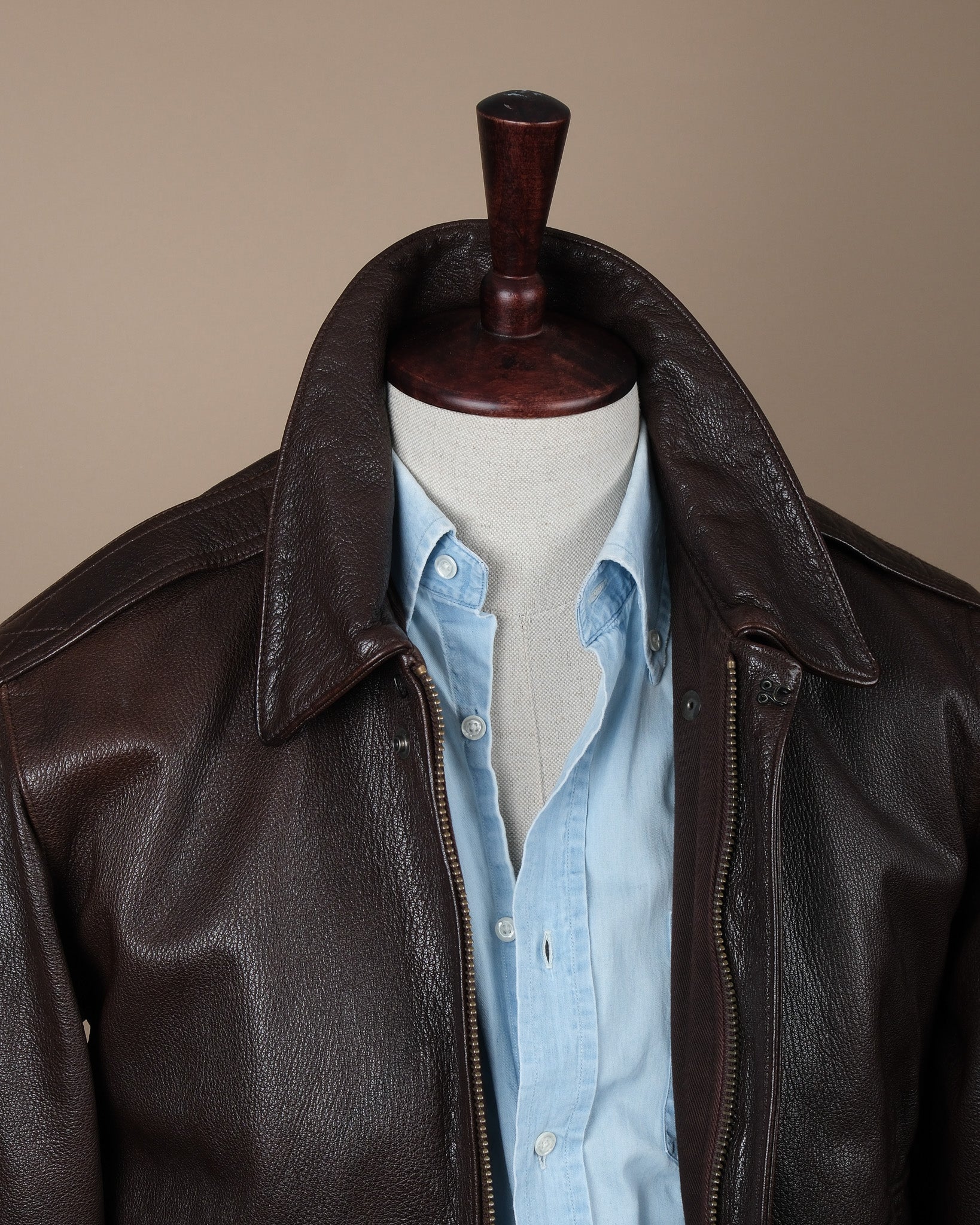 Goat Leather A-2 Flight Jacket