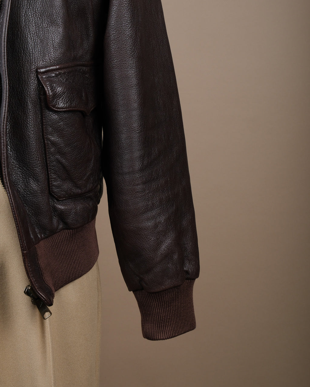 Goat Leather A-2 Flight Jacket